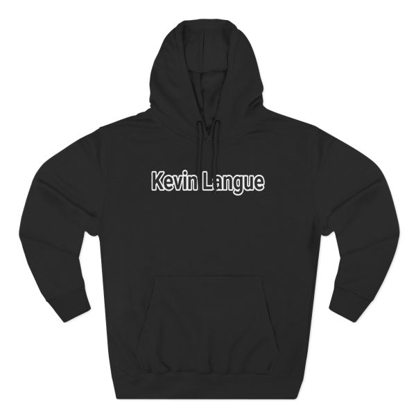 Kevin Langue Text Three-Panel Fleece Hoodie